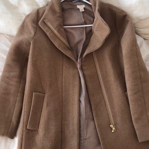 J Crew Camel Wool Pea Coat